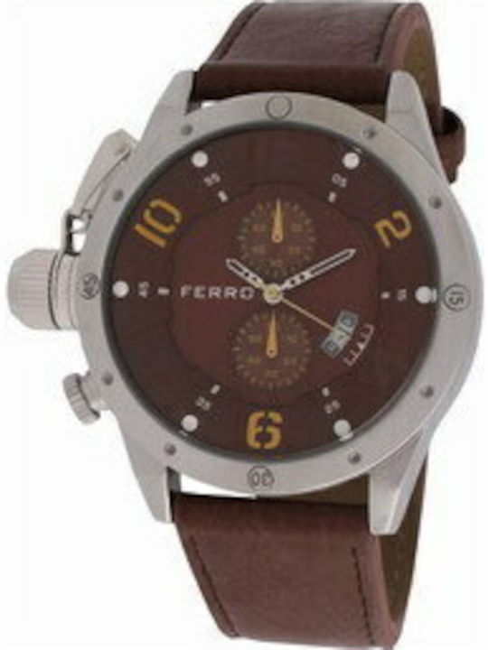 Ferro Men's Watch 52mm Chronograph Battery with...