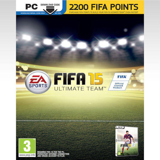 EA - Electronic Arts FIFA 15 Ultimate Team Prepaid-Karte mit 2200 Punkte Punkte Schlüssel für PC
