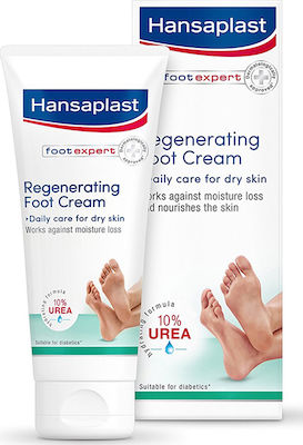 Hansaplast Foot Expert Feuchtigkeitsspendende Creme Regenerierend für Rissige Fersen mit Harnstoff 100ml