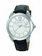 Pierre Cardin Men's Watch 45mm Battery with Black Leather Strap