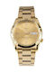 Seiko 5 Sports Men's Watch 37mm Battery with Gold Metal Bracelet