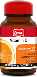 Lanes Vitamin C Vitamin for Immune System Boost, Skin & Antioxidant Action 500mg 30 tabs