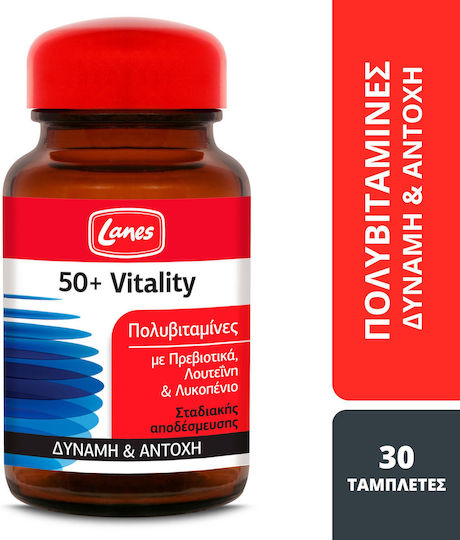 Lanes 50+ Vitality Multivitamin für Energie 30 Tabletten