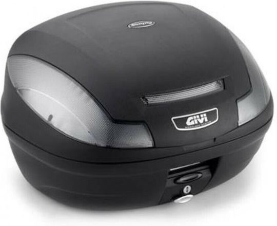 Givi E470 Simply III Monolock Μπαγκαζιέρα Μοτοσυκλέτας 47lt Μαύρη