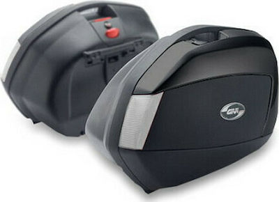 Givi Monokey Motorcycle Hard Side Case Set 35lt in Black Colour