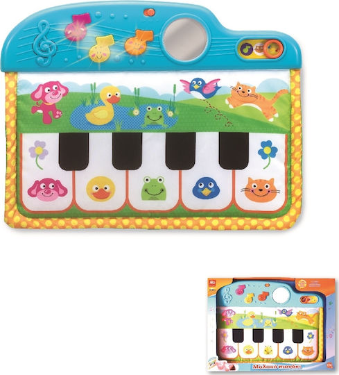 Musical Instrument Soft Piano made of Fabric with Light and Sounds for 0++ Months