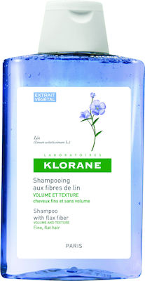 Klorane Flax Fiber Shampoos Volume for Fragile, Αντι-Θραύση Hair 400ml