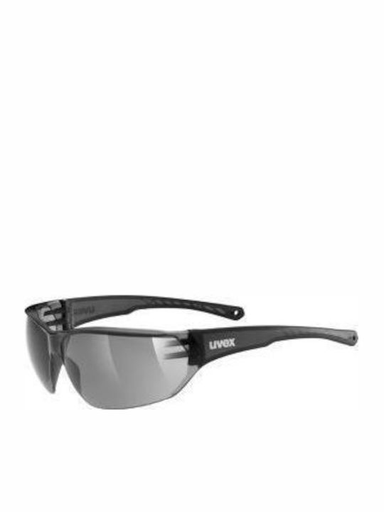 Uvex Sportstyle 204 Men's Sunglasses with Black Plastic Frame and Gray Lens S5305252110