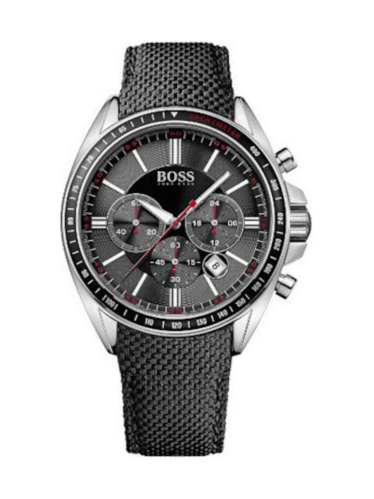 Hugo Boss Uhr Batterie mit Schwarz Lederarmband