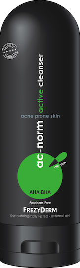 Frezyderm Ac-Norm Active Cleanser Течен Почистване Лице за Акнеична Кожа 200мл