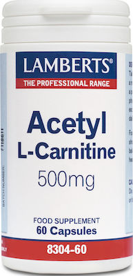 Lamberts Acetyl L-Carnitine cu Carnitină 500mg 60 capace