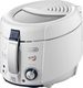 De'Longhi RotoFry F38436 Deep Fryer with Removable Basket 1.5lt White