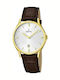 Festina Men's Watch 40mm Battery with Brown Leather Strap