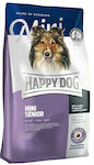 Happy Dog Mini Senior 4kg Dry Food Gluten Free for Senior Dogs of Small Breeds with Corn, Poultry and Rice