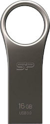 Silicon Power Jewel J80 16GB USB 3.0 Stick Argint