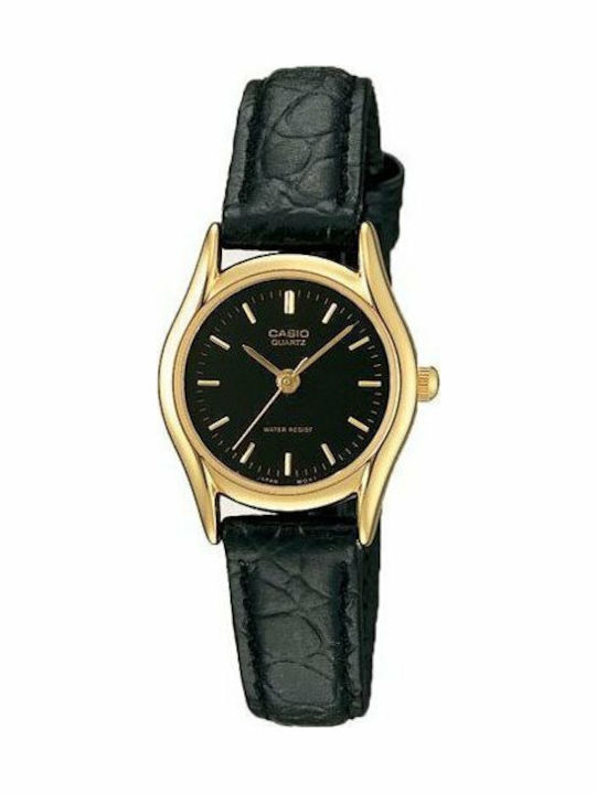 Casio Ceas de Damă cu Negru Curea din Piele