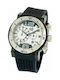 Visetti Watch Chronograph Battery with Black Rubber Strap PE-SW547W