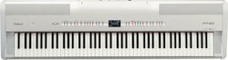 Roland (us) Electric Stage Piano FP-80 with 88 Weighted Keys Built-in Speakers and Connection with Headphones and Computer White