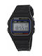 Casio Edifice Digital Uhr Batterie mit Schwarz Kautschukarmband