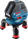 Bosch GLL 3-50 Самонивелиращо Линейно Лазерен нивелир Червен лъч 1.5V с Работен обхват 50м