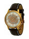 Elysee Watch with Brown Leather Strap 67011