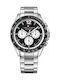 Tommy Hilfiger Watch Chronograph Battery with Silver Metal Bracelet