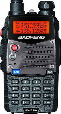 Baofeng UV-5RA UHF/VHF Wireless Transceiver 5W with Monochrome Display Black