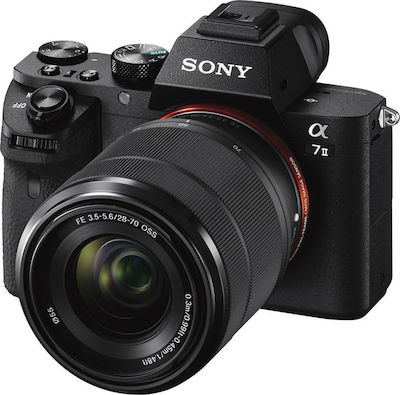 Sony Mirrorless Φωτογραφική Μηχανή α7 Mark II Full Frame Kit (FE 28-70mm F3.5-5.6 OSS) Black