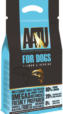 AATU Salmon & Herring 10kg Dry Food Grain Free for Adult Dogs with Salmon