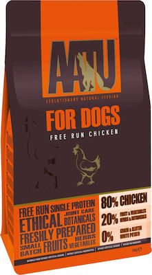 AATU Free Run 10kg Dry Food Grain Free for Adult Dogs with Chicken