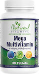 Natural Vitamins Mega Multivitamin 30 ταμπλέτες