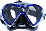 Xifias Sub Silicone Diving Mask Siliter Blue