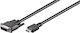 Goobay Kabel DVI-D-Stecker - HDMI-Stecker 1m Schwarz (50579)