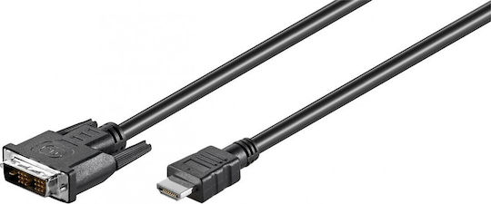 Goobay Kabel DVI-D-Stecker - HDMI-Stecker 1m Schwarz (50579)