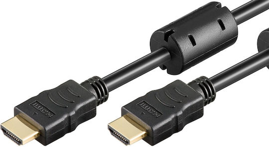 Goobay HDMI 2.0 Premium High Speed 4K 60Hz HDR Cable HDMI male - HDMI male 10m Μαύρο