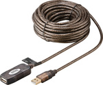 Goobay 10m USB 2.0 Cable A-Male to A-Female Gold (95119)