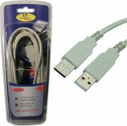 FT Electronics FTT6-041 USB 2.0 USB-A Male to USB-A Female Gray 5m
