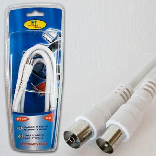 FT Electronics Antenna Cable Coax male - Coax female 1.5m (FTT1-007)
