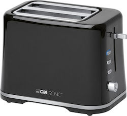 Clatronic Toaster 2 Schlitze 870W Schwarz