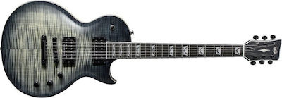 Gewa Electric Guitar Select Series with HH Pickups Layout, Ebony Fretboard in Black Burst Faded