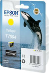 Epson T7604 Μελάνι Εκτυπωτή InkJet Κίτρινο (C13T76044010)