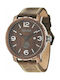 Timberland Watch Battery with Brown Leather Strap