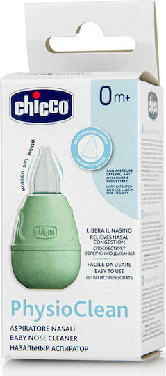 Chicco PhysioClean Baby Nose Cleaner Nasal Aspirator for Infants and Children