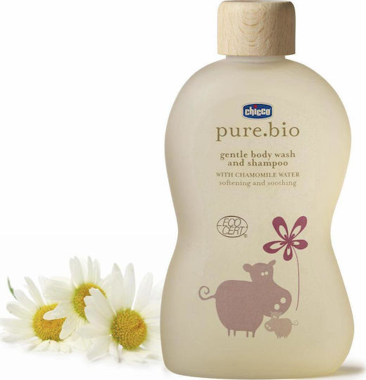 Chicco Pure Bio Gel de duș-șampon bio delicat Bio cu Mușețel 200ml