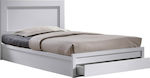 Life Κρεβάτι Μονό Ξύλινο με Αποθηκευτικό Χώρο 90x200cm