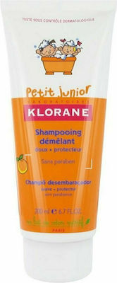 Klorane Organic Hypoallergenic Kids' Shampoo Démêlant with Peach for Easy Combing in Cream Form 200ml