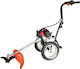 Plus Zweitakt-Benzin Rasentrimmer mit Rädern 2.5hp 11kg 204.102