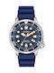 Citizen Promaster Ανδρικό Ρολόι 44mm Eco - Drive με Μπλε Καουτσούκ Λουράκι