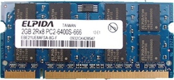 Elpida 2GB RAM cu Viteză 800 pentru Laptop