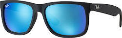 Ray Ban Justin Sonnenbrillen Μαύρα mit Kunststoff Gestell